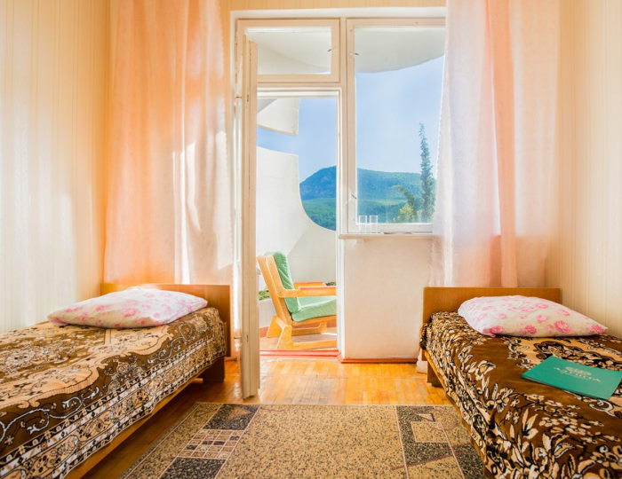 1-КОМНАТНЫЙ 2-МЕСТНЫЙ "ЭКОНОМ"с кондиционером, корпус 5 - Санаторий «Алушта»