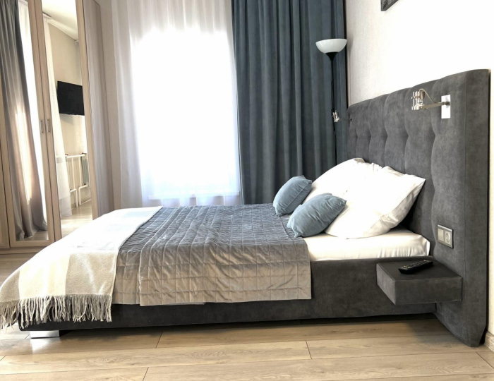 1-комнатные апартаменты стандарт с 1 двуспальной кроватью - Апарт-отель «Чкалов & Hotel-22» Барнаул