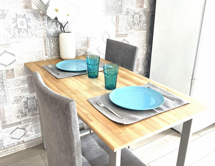 1-комнатные апартаменты стандарт с 1 двуспальной кроватью - Апарт-отель «Чкалов & Hotel-22» Барнаул