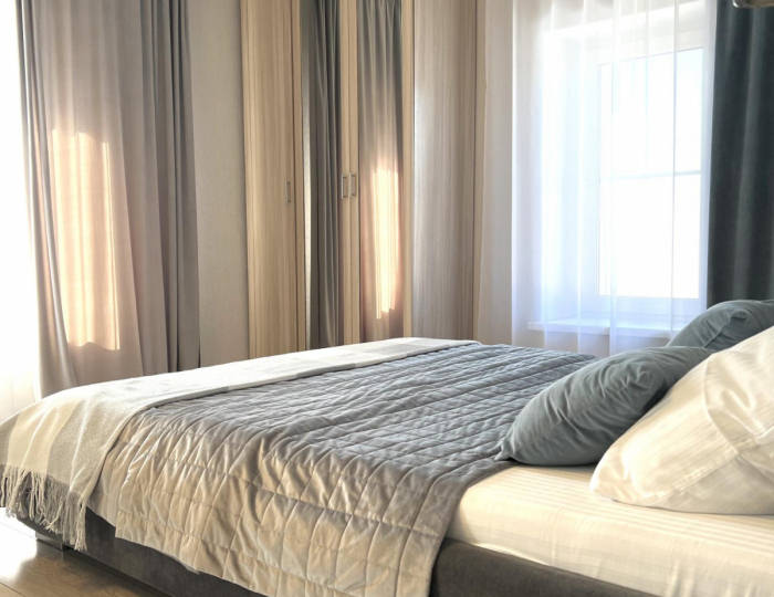 1-комнатные апартаменты стандарт с 1 двуспальной кроватью - Апарт-отель «Чкалов & Hotel-22» Барнаул