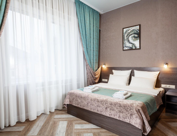 Номер стандарт с 1 двуспальной кроватью (с завтраком) - Гостиница «Облака» Бийск