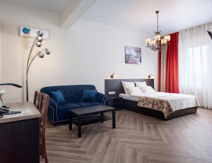 Номер студия делюкс с 1 двуспальной кроватью (с завтраком) - Гостиница «Облака» Бийск