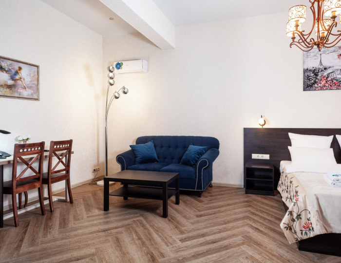 Номер студия делюкс с 1 двуспальной кроватью (с завтраком) - Гостиница «Облака» Бийск