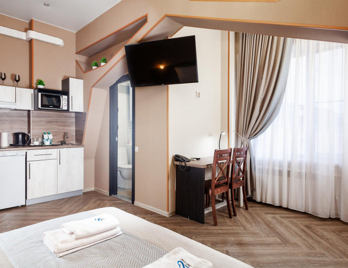 Номер студия с 1 двуспальной кроватью (с завтраком) - Гостиница «Облака» Бийск