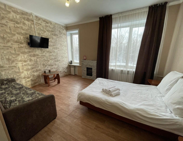 Номер стандарт с 1 двуспальной кроватью (с завтраком) - Мини-отель «ФорсажЪ» Бийск