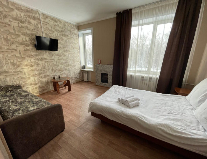 Номер стандарт с 1 двуспальной кроватью (с завтраком) - Мини-отель «ФорсажЪ» Бийск