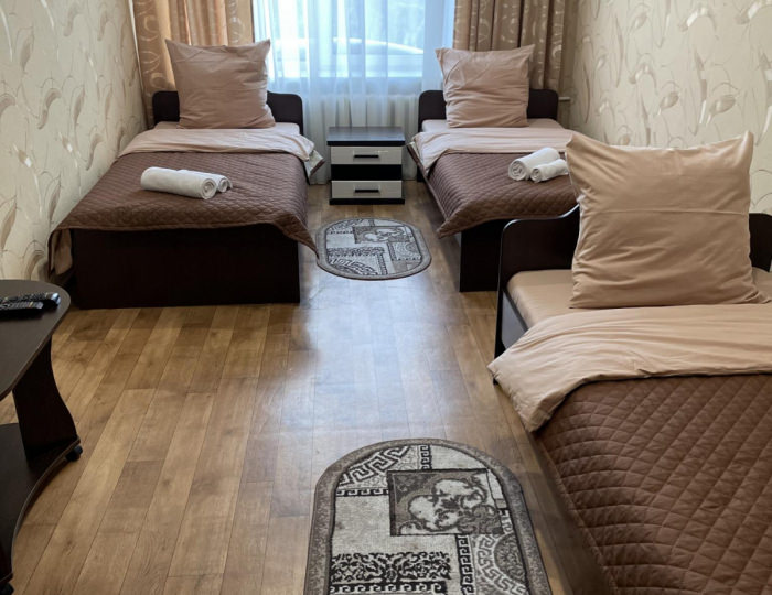 Номер эконом стандарт с 3 односпальными кроватями (с завтраком) - Мини-отель «ФорсажЪ» Бийск