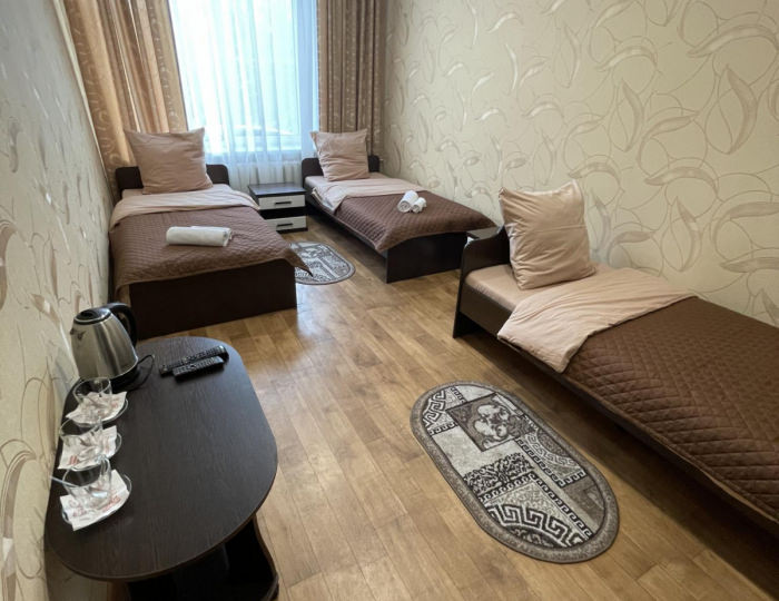 Номер эконом стандарт с 3 односпальными кроватями (с завтраком) - Мини-отель «ФорсажЪ» Бийск