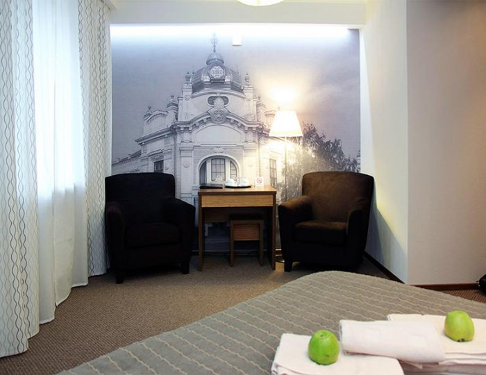 Номер студия с 1 двуспальной кроватью (с завтраком) - Гостиница «На старом месте» Бийск