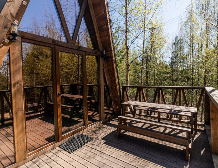 А-Фрейм «Лесной орех» - Гостевой дом ALDI-Karelia / АЛДИ-Карелия Сяпся