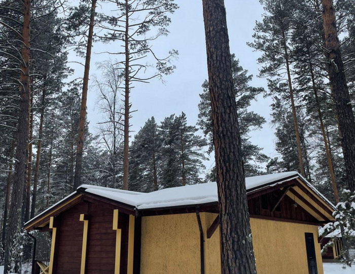 Номер стандарт с 1 двуспальной кроватью (с завтраком) - База отдыха «Кедровый остров» Усть-Сема