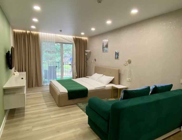 Номер студия с 1 двуспальной кроватью (с завтраком) - Гостиница «Чемал» Узнезя