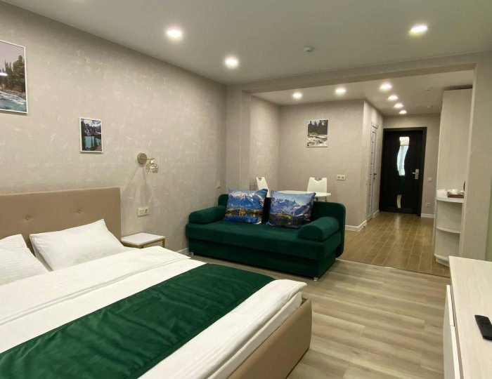 Номер студия с 1 двуспальной кроватью (с завтраком) - Гостиница «Чемал» Узнезя