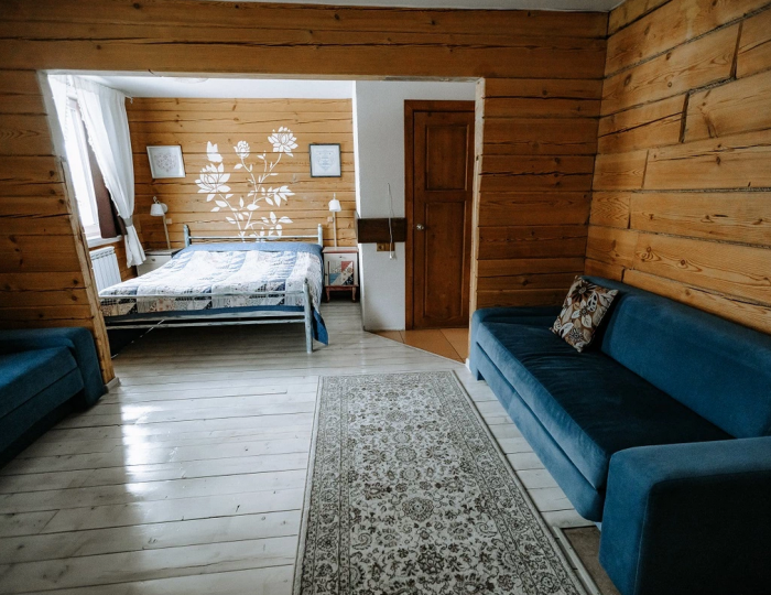 Номер стандарт семейный плюс с 1 двуспальной кроватью (с завтраком) - Мини-отель «Яковка» Белокуриха