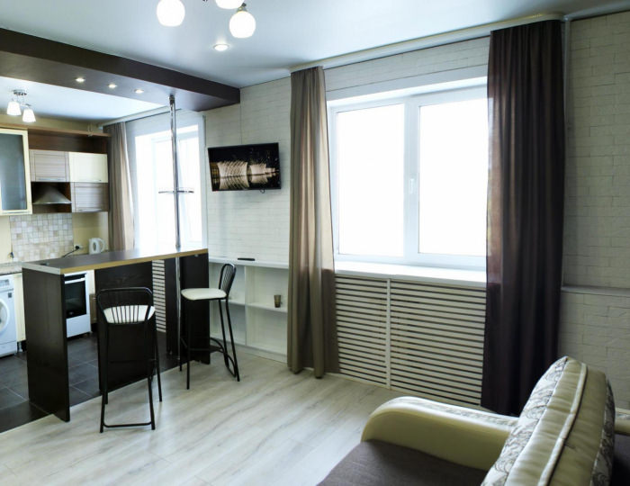 1-комнатные апартаменты студия - Апартаменты «Добрые сутки на улице Советская 35» Бийск