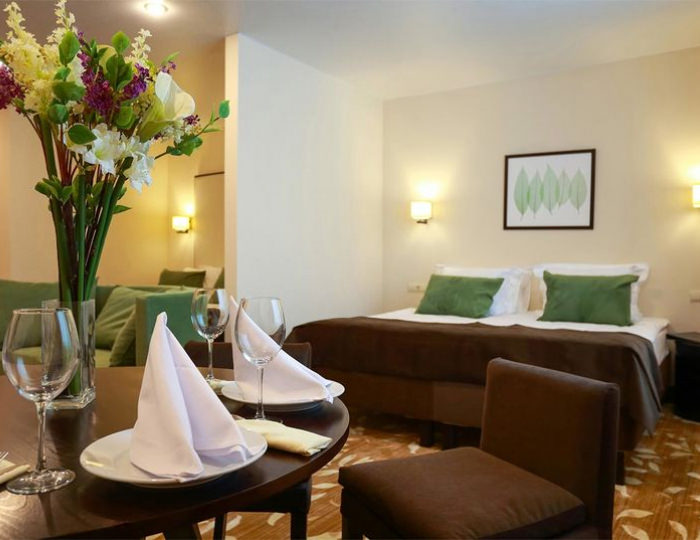 семейный номер с 2 двухспальными кроватями (king-size) - Отель «Гарден Хотел и Спа» Чебоксары