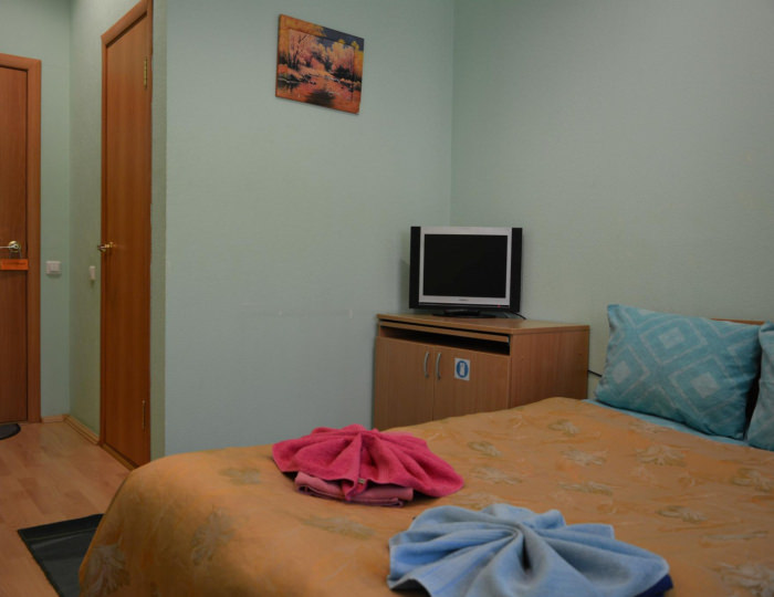 2-местный номер стандарт с 1 двуспальной кроватью - Мини-отель «Октябрьская» Каменск-Уральский