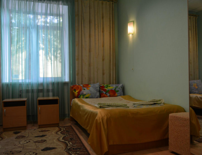 2-местный номер стандарт с 1 двуспальной кроватью - Мини-отель «Октябрьская» Каменск-Уральский