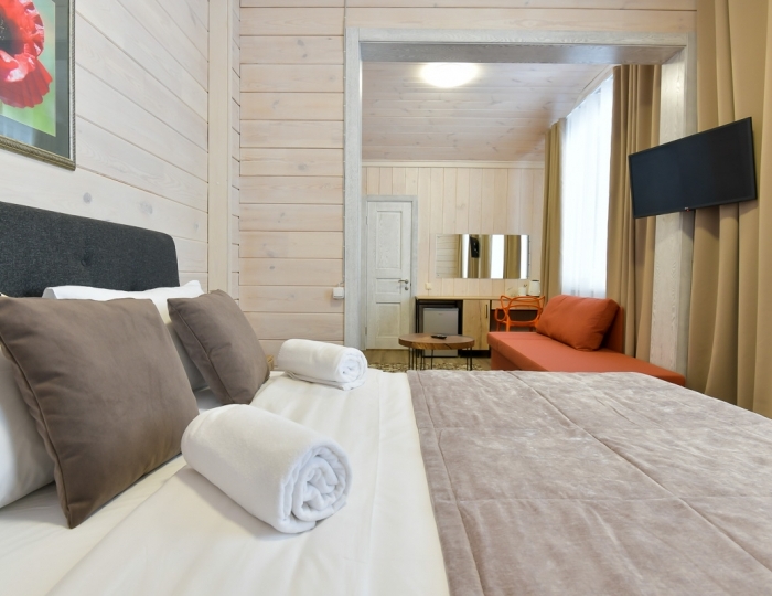 Стандарт Плюс Дабл ОтельГорный (Заимка-1) - База отдыха «Таежная заимка Лесная сказка»