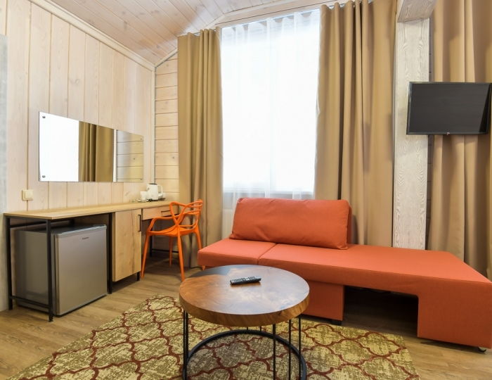 Стандарт Плюс Дабл ОтельГорный (Заимка-1) - База отдыха «Таежная заимка Лесная сказка»