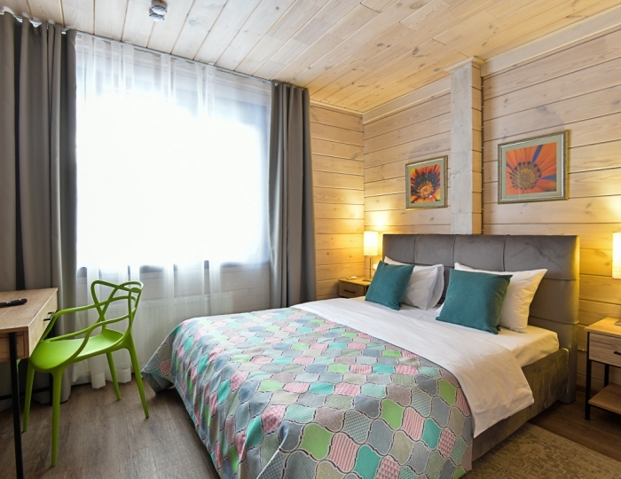 Стандарт Дабл Отель Сосновый (Заимка-1) - База отдыха «Таежная заимка Лесная сказка»