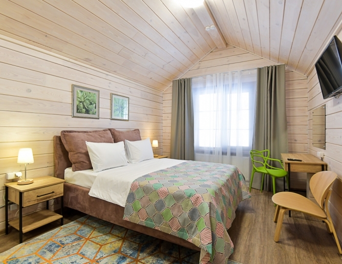 Стандарт Дабл Отель Сосновый (Заимка-1) - База отдыха «Таежная заимка Лесная сказка»