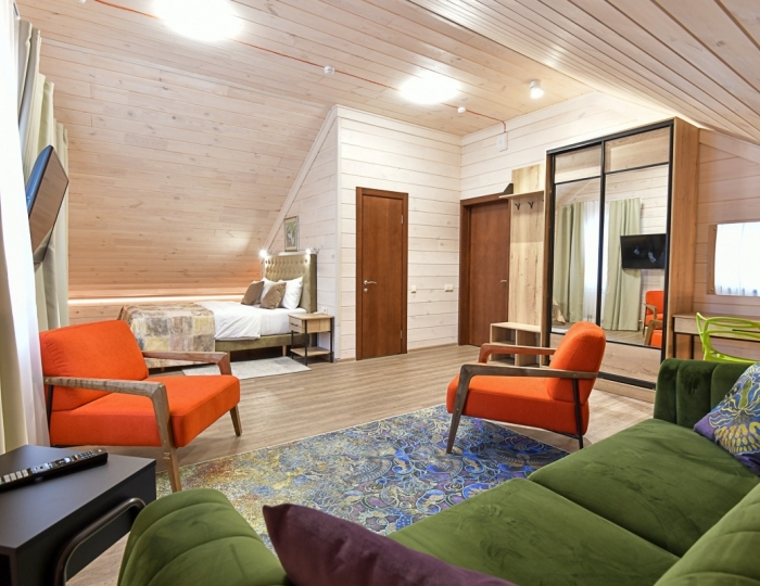 Студия Отель Сосновый (Заимка-1) - База отдыха «Таежная заимка Лесная сказка»