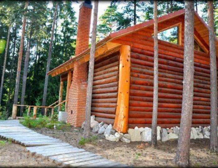 Шале с 2 двуспальными кроватями и 1 двухъярусной кроватью - База отдыха «Кургала» Косколово