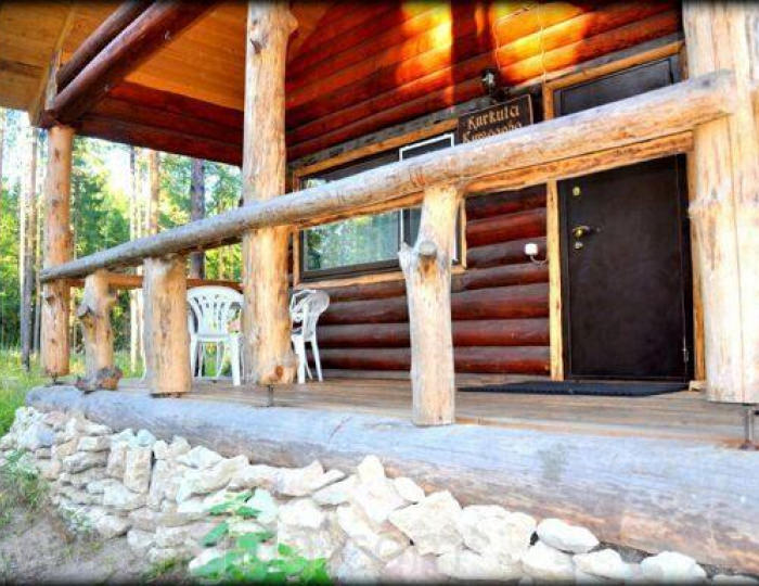 Шале с 2 двуспальными кроватями и 1 двухъярусной кроватью - База отдыха «Кургала» Косколово