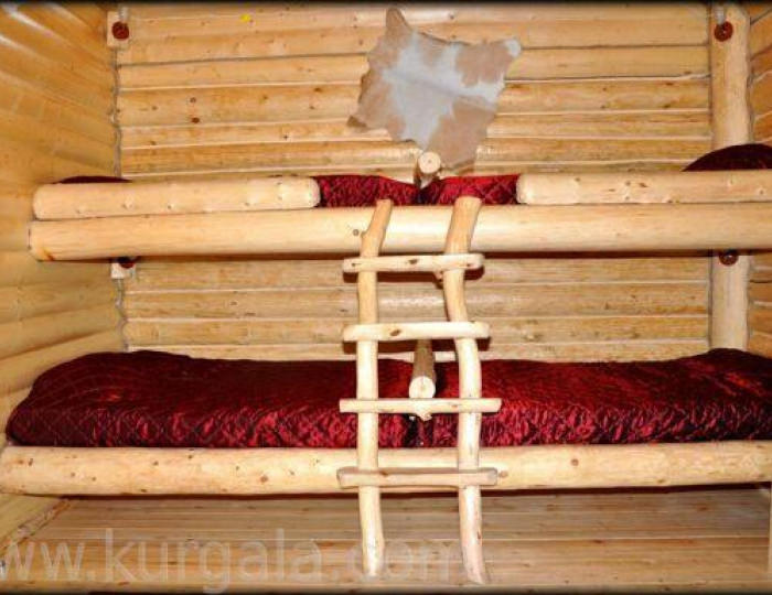 Шале с 2 двуспальными кроватями и 1 двухъярусной кроватью - База отдыха «Кургала» Косколово