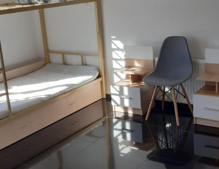 Кровать в 2-местном общем номере - Отель «Слободка Усть-Луга» Слободка