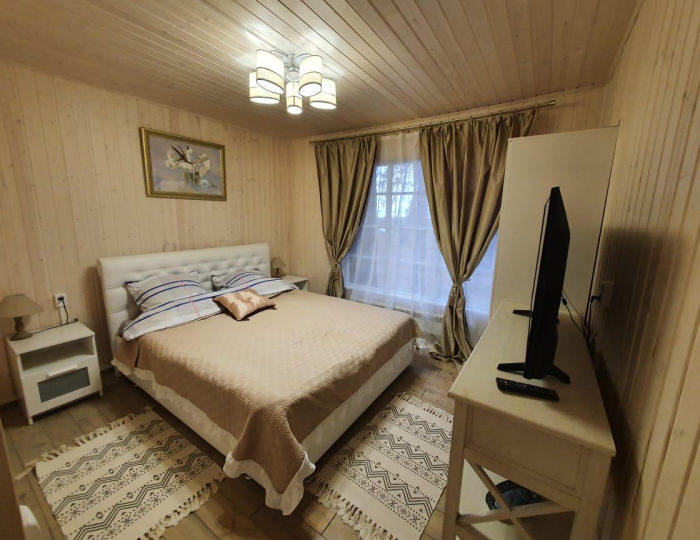 Коттедж стандарт с 1 двуспальной кроватью №8 - База отдыха «Янтарный берег» Черная Лахта