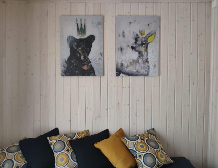 Коттедж стандарт с 1 двуспальной кроватью №8 - База отдыха «Янтарный берег» Черная Лахта