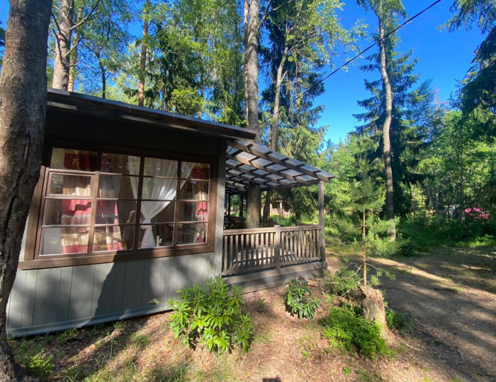 Коттедж стандарт с 1 двуспальной кроватью №8 - База отдыха «Янтарный берег» Черная Лахта