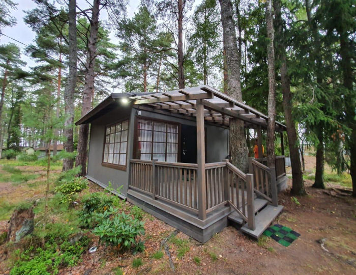 Коттедж стандарт с 1 двуспальной кроватью №8 - База отдыха «Янтарный берег» Черная Лахта