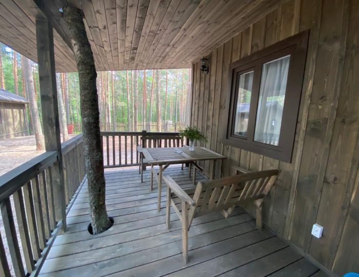 Коттедж стандарт с 1 двуспальной кроватью №11 - База отдыха «Янтарный берег» Черная Лахта