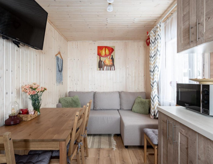 Дом у моря с 1 двуспальной кроватью №5 - База отдыха «Янтарный берег» Черная Лахта