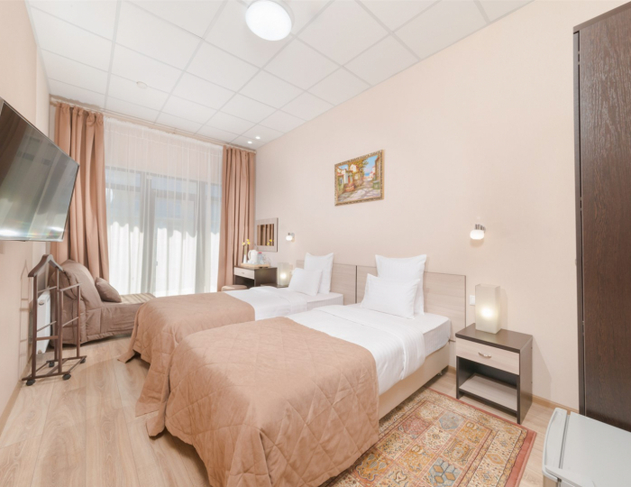 Стандарт Корпус Персей, Стандарт 2-местный 1-комнатный - Санаторий «Эллада» (Каникулы в Анапе) ФНС