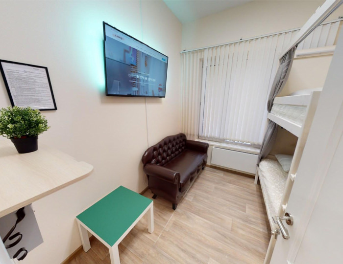 Кровать в 2-местном общем мужском номере - Мини-отель It.Rooms / Айти.Румс Москва