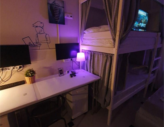 Кровать в 6-местном общем женском номере - Мини-отель It.Rooms / Айти.Румс Москва