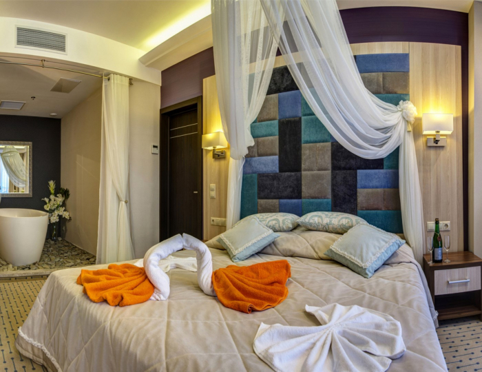 Люкс 2-местный 2-комнатный с ванной в спальне - Гостиничный комплекс «Новый Свет» Судак