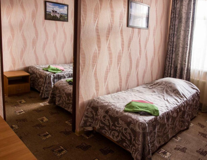 Номер стандарт семейный с 3 односпальными кроватями - Отель «Лесной» Лесной городок