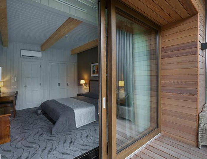 Номер студия с 1 двуспальной кроватью (корпус Бумеранг) - База отдыха «Лисья нора» Игнатово