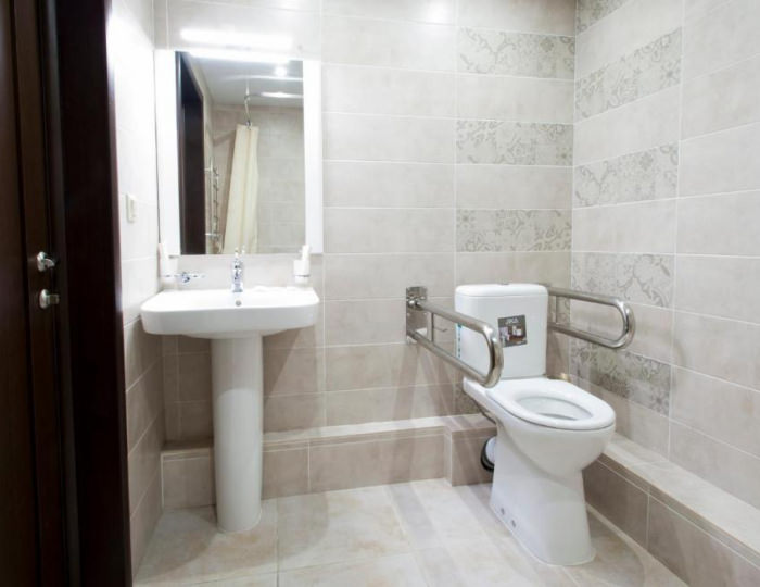 Номер стандарт для людей с ограниченными возможностями с 2 односпальными кроватями - Отель «Аквамарин» Подрезово