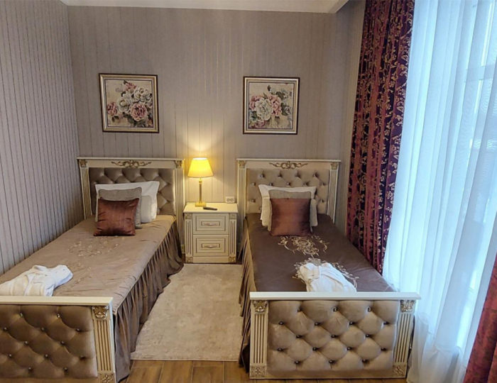 2-местный номер стандарт с 2 односпальными кроватями - Загородный отель «Малиновка» Исаково