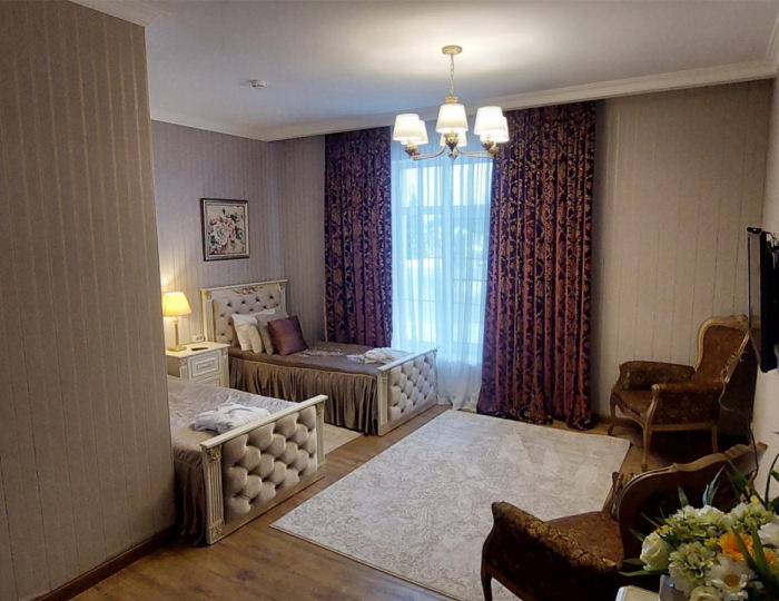 2-местный номер стандарт с 2 односпальными кроватями - Загородный отель «Малиновка» Исаково