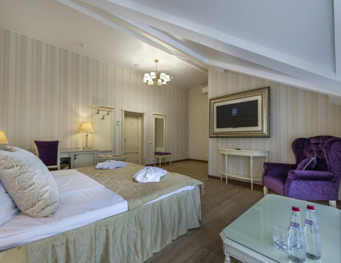 2-местный номер полулюкс улучшенный с 1 двуспальной кроватью - Загородный отель «Малиновка» Исаково