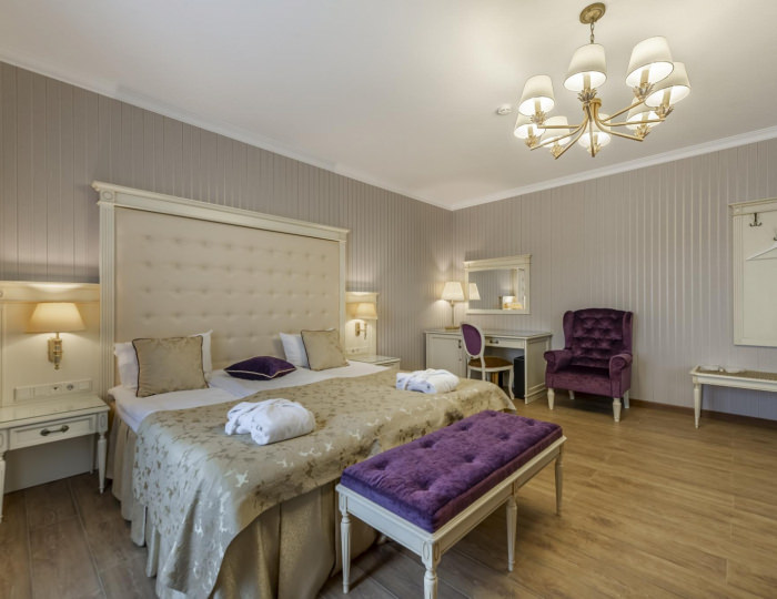 2-местный номер делюкс комфорт с 1 двуспальной кроватью - Загородный отель «Малиновка» Исаково