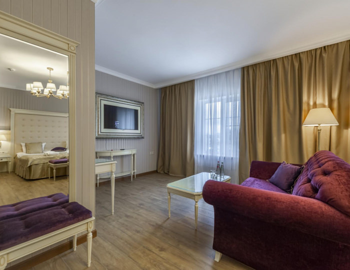 2-местный номер делюкс комфорт с 1 двуспальной кроватью - Загородный отель «Малиновка» Исаково