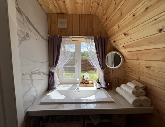 Коттедж премиум с 1 двуспальной кроватью - Загородный отель Ёлкино.Life / Ёлкино.Лайф Рыбушки